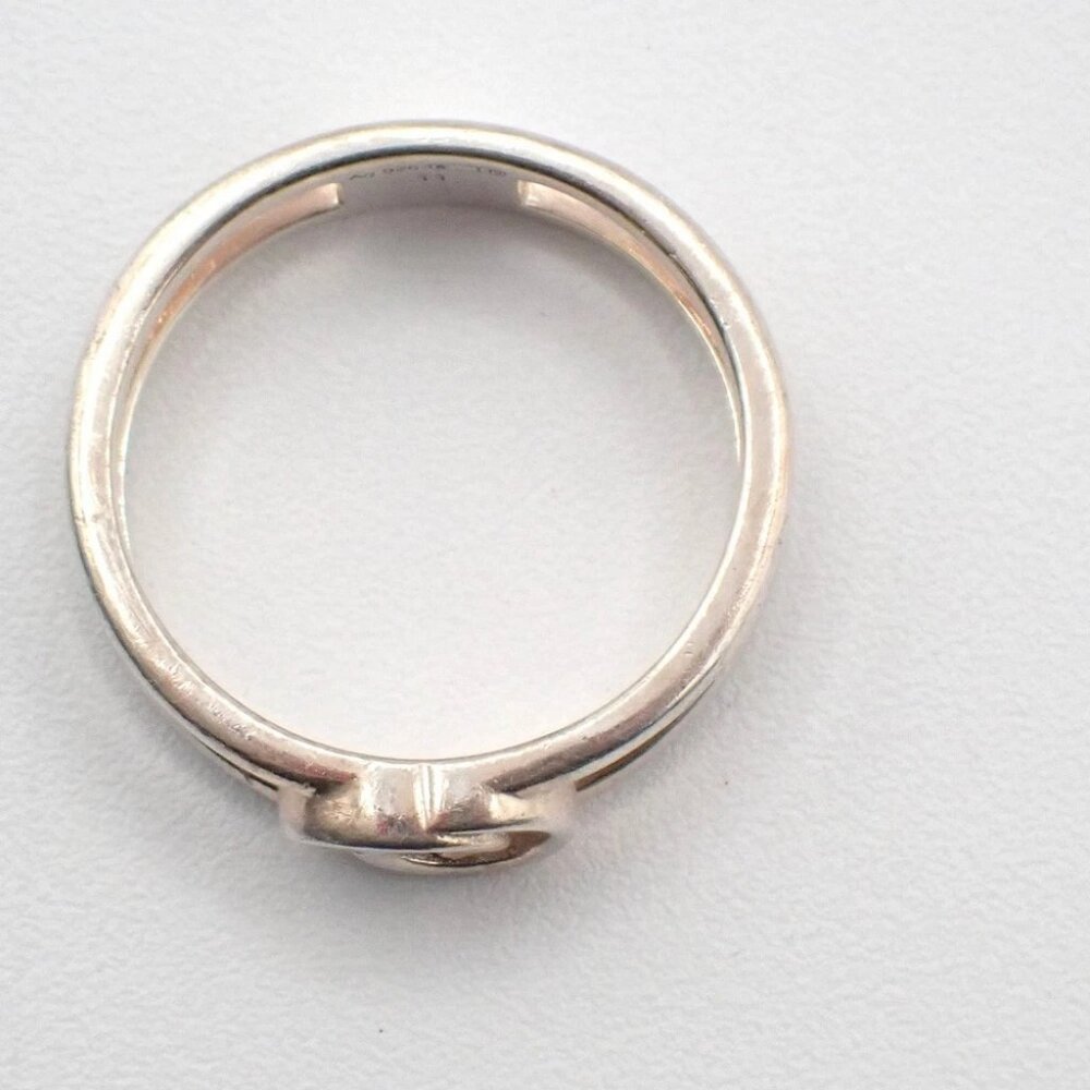 GUCCI Interlocking G Ring Silver 925 Size JP 11 US 6 Italy Accessory 07CA583 - Picture 7 of 10